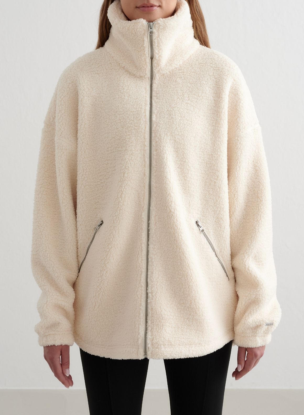 High Neck Arket Pile Coat Pile Jacket Arket Hooded Fleece Jacket