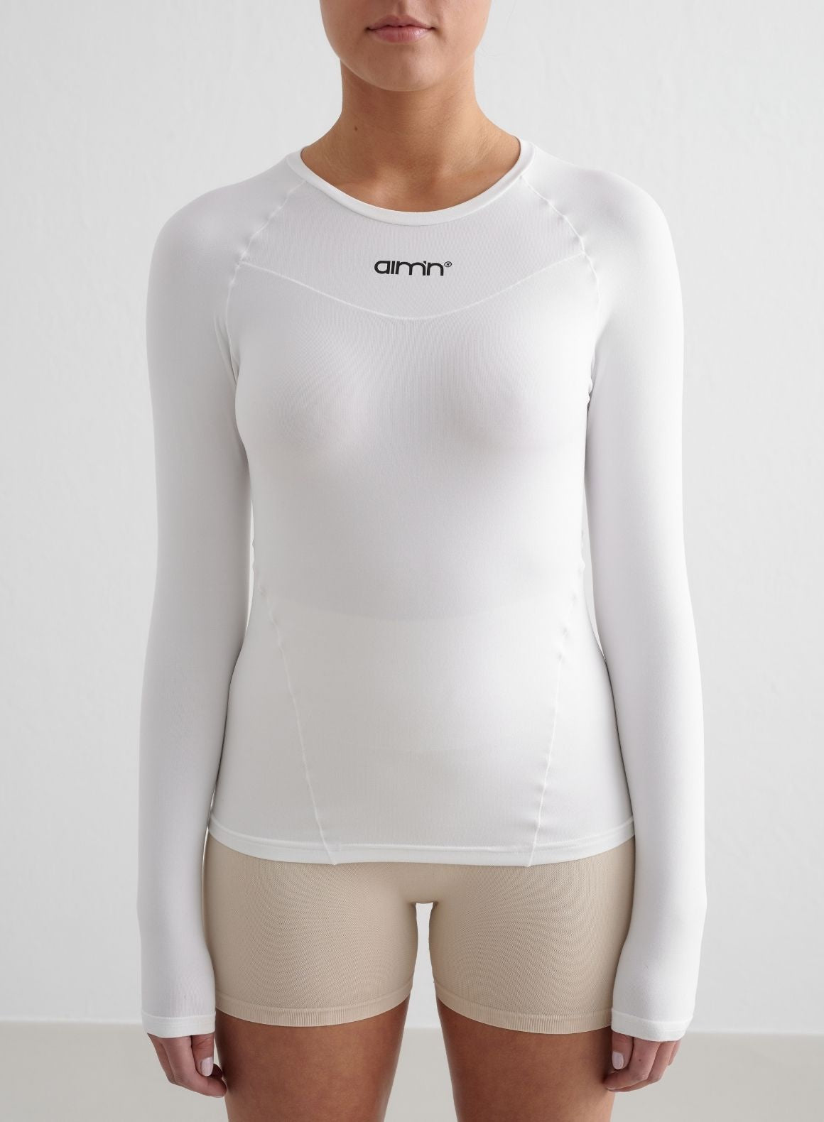 Oalirro Long Sleeve UnderShirts For Women Casual Soft V Neck Ribbed Slim Fitted Top Basic Going Out Tee