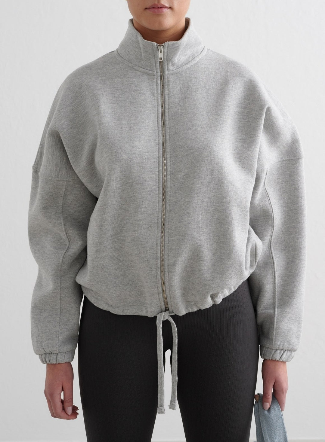 Grey Melange Campus Sweat Zip Jacket – AIM'N EU