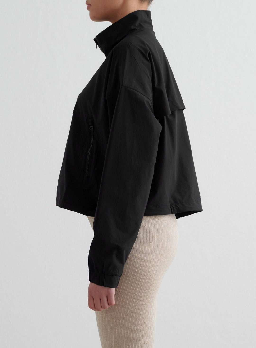 Black Windbreaker Jacket – AIM'N EU