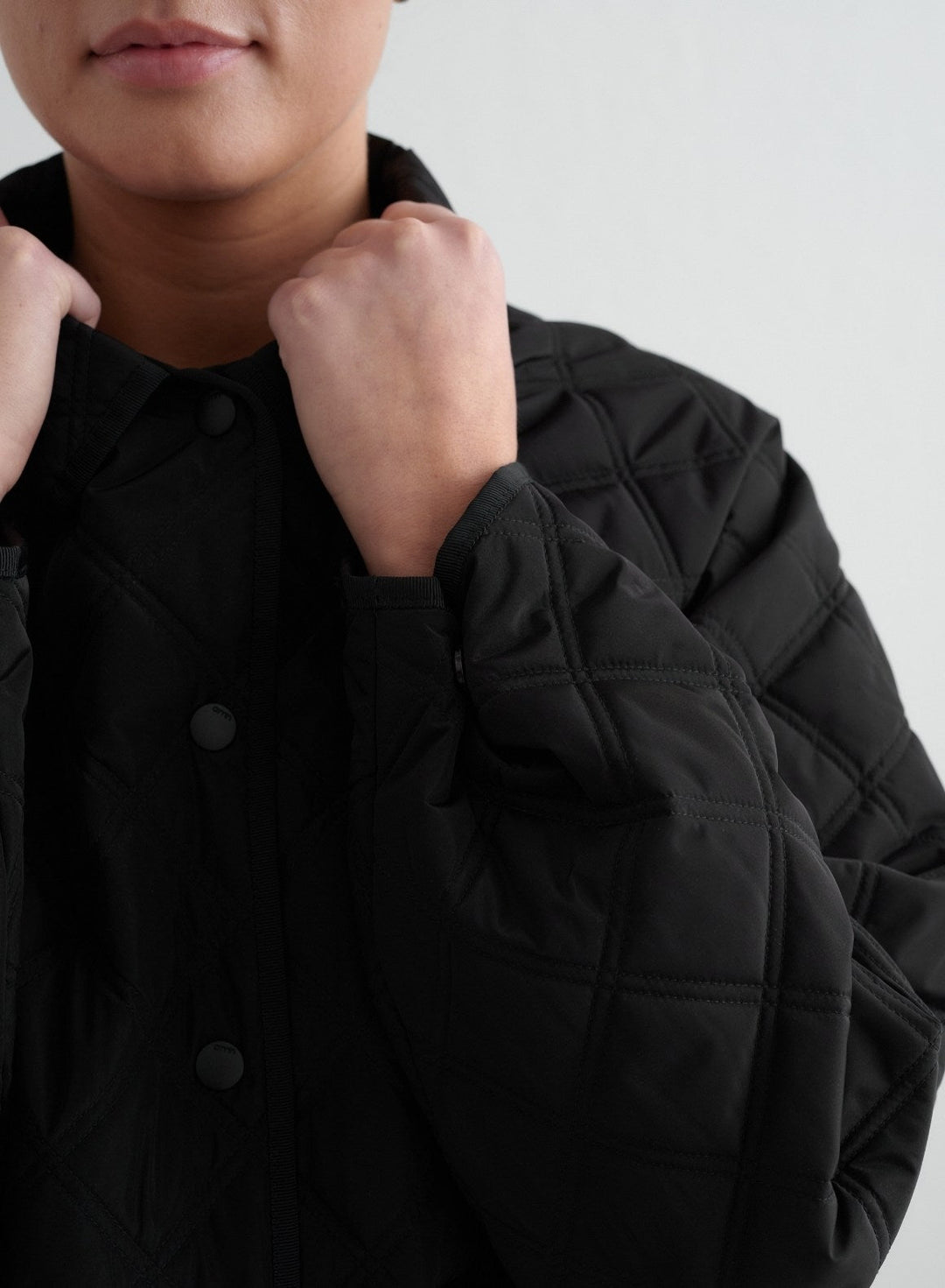 Black Quilted Femme Jacket – AIM'N EU