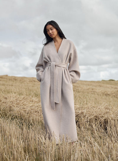 Dark Clay Wool Coat