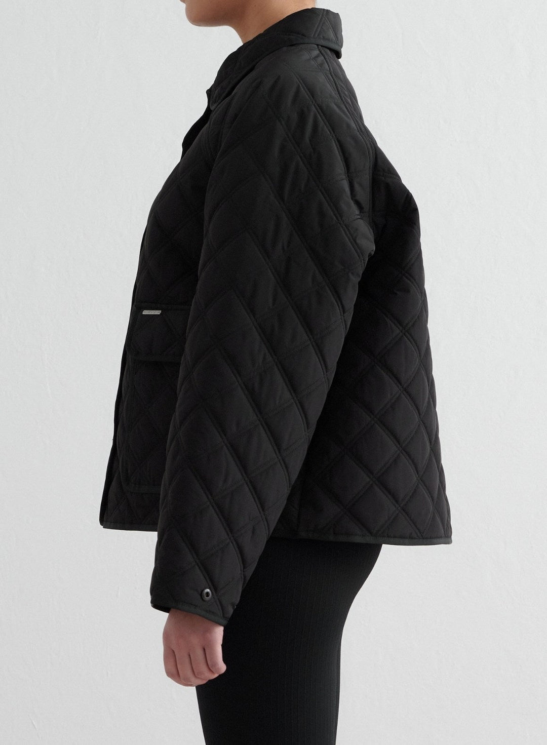 Black Quilted Femme Jacket – AIM'N EU