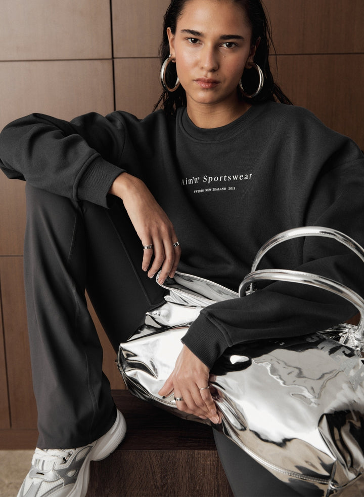 Shadow Grey Serif Sweatshirt Shadow Grey Serif Sweatshirt