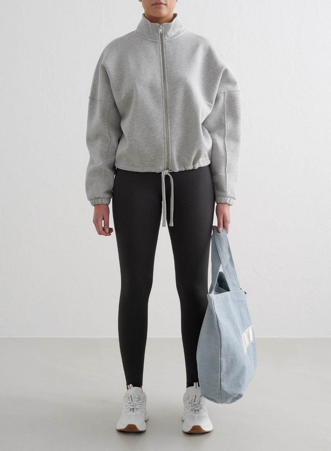 Grey Melange Campus Sweat Zip Jacket – AIM'N EU