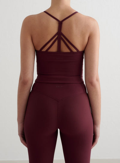 Cherry Ribbed Performance Bralette