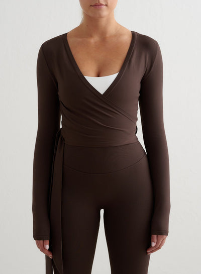 Chocolate Shape Seamless Wrap Long Sleeve