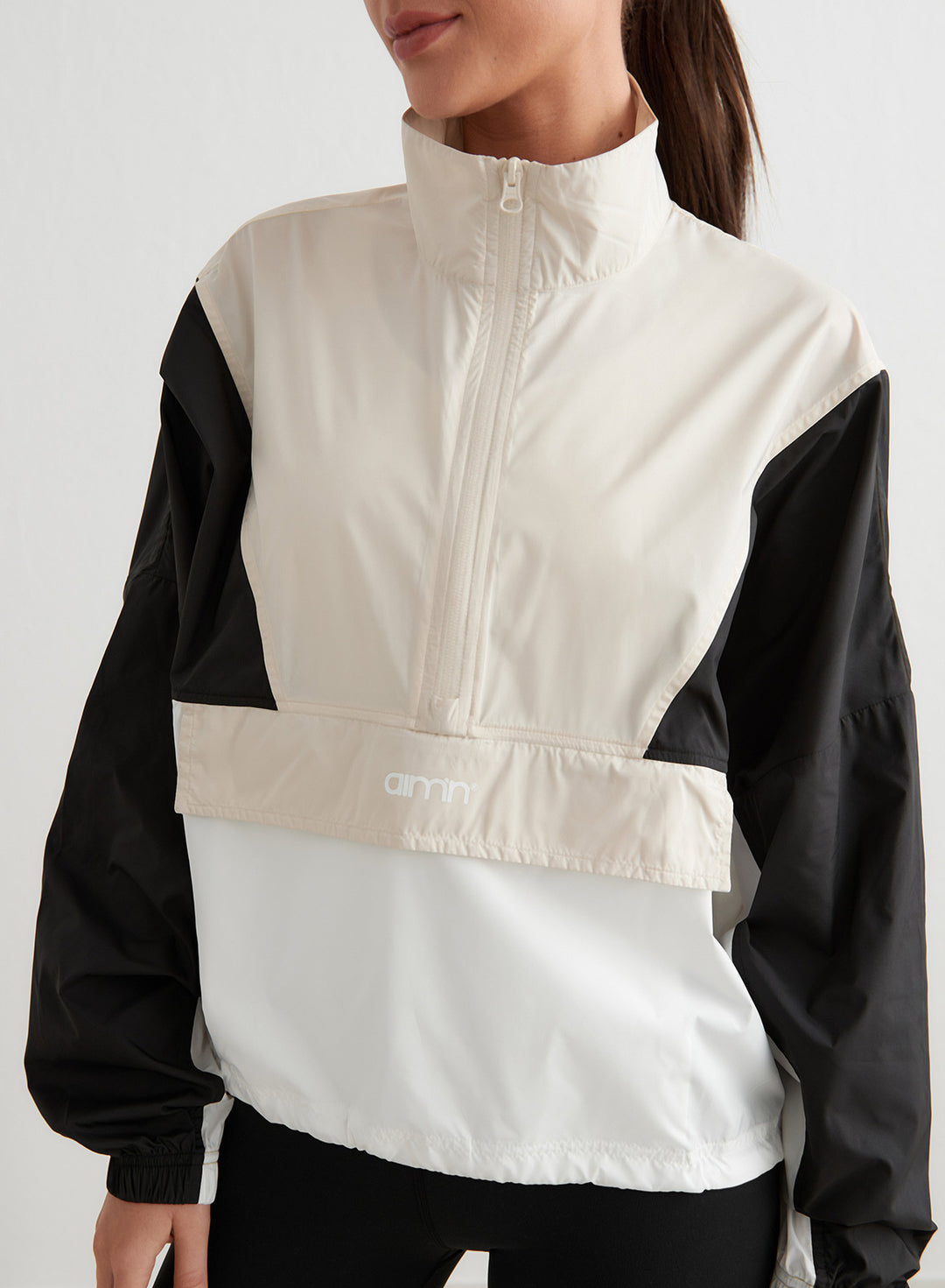 anunans ホワイト ジップアップジャケット ànuke online store（アンヌーク） / Nylon Zip CombinaisonNylon Zip