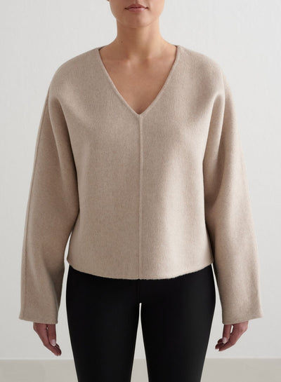 Dark Clay Wool Sweatshirt