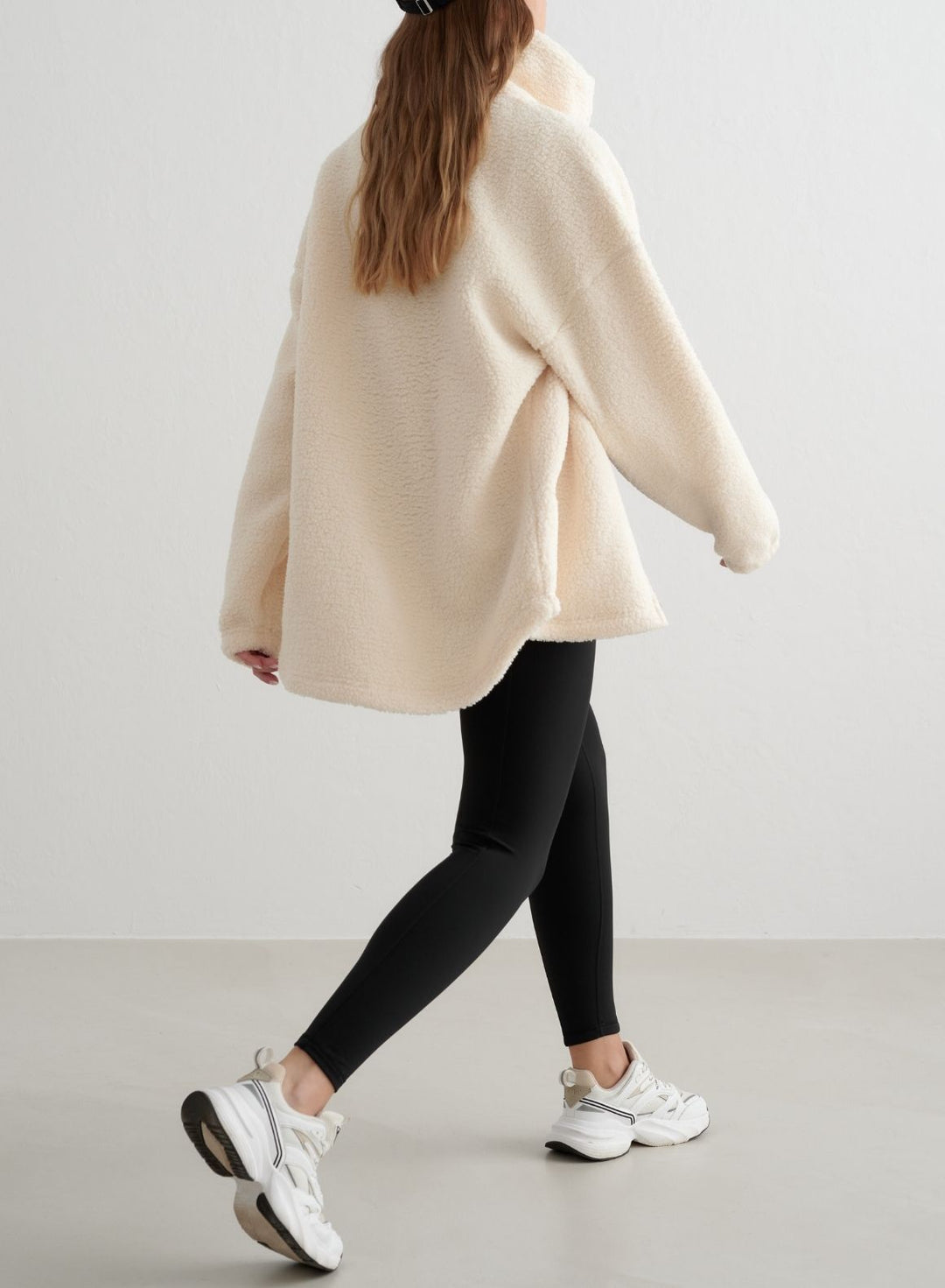 Almond White Pile Jacket – AIM'N EU