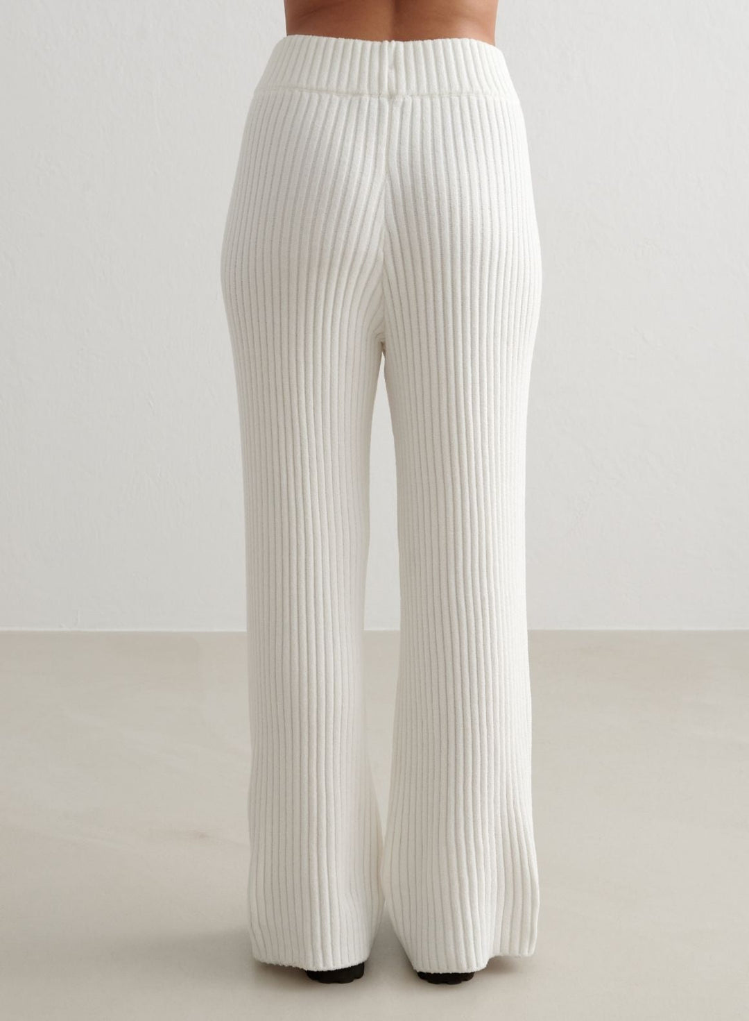 パンツ Bristol STRETCH KNIT RIBBED LOUNGE PANTS GOKKILRW Womens Casual Ribbed Knit Wide Leg Pants Elastic