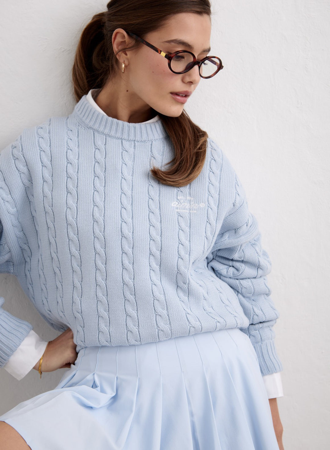 Aura Club Cable Knit Sweater – AIM'N EU