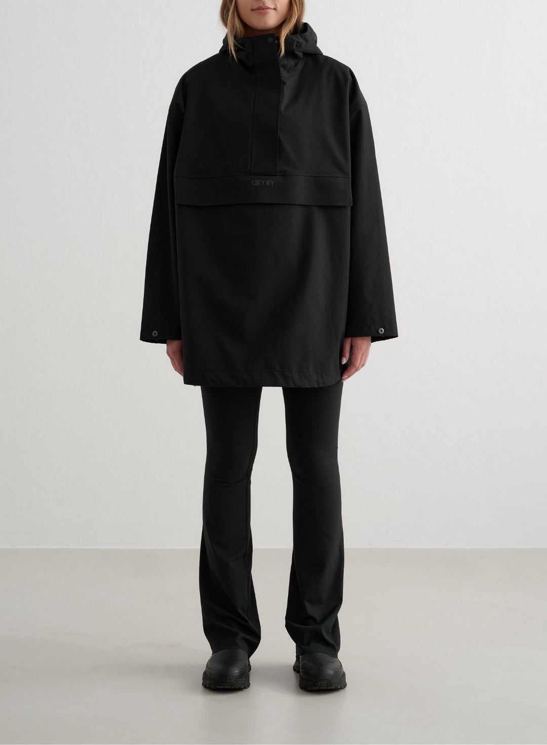 Black Waterproof Oversized Anorak – AIM'N EU