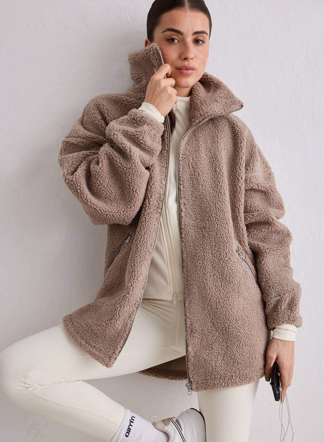 Dark Clay Pile Jacket – AIM'N EU