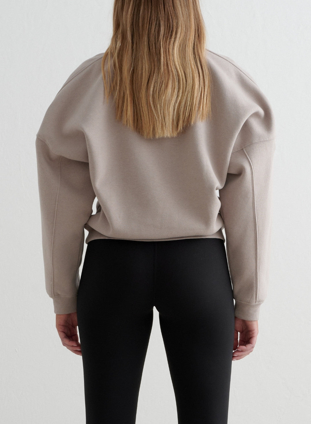 Dark Clay Varsity Sweat Half Zip | aim'n – AIM'N EU