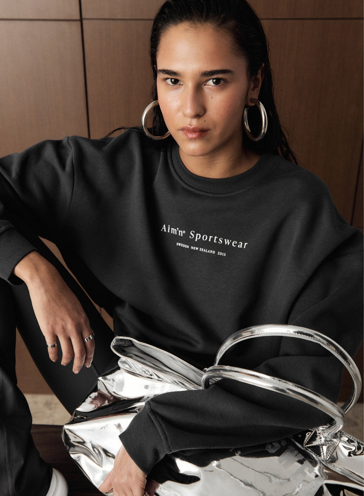 Shadow Grey Serif Sweatshirt Shadow Grey Serif Sweatshirt