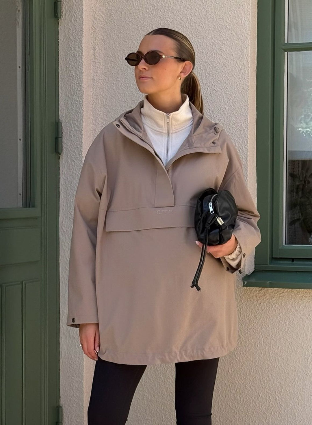 Espresso Waterproof Oversized Anorak – AIM'N EU