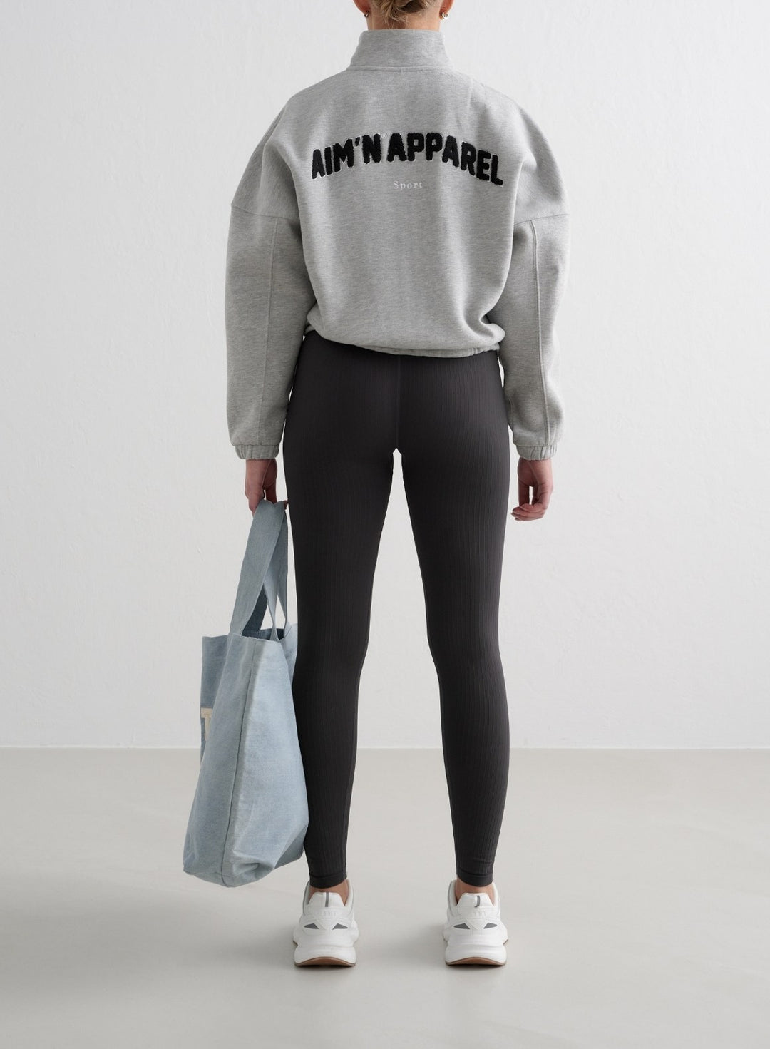Grey Melange Campus Sweat Zip Jacket – AIM'N EU