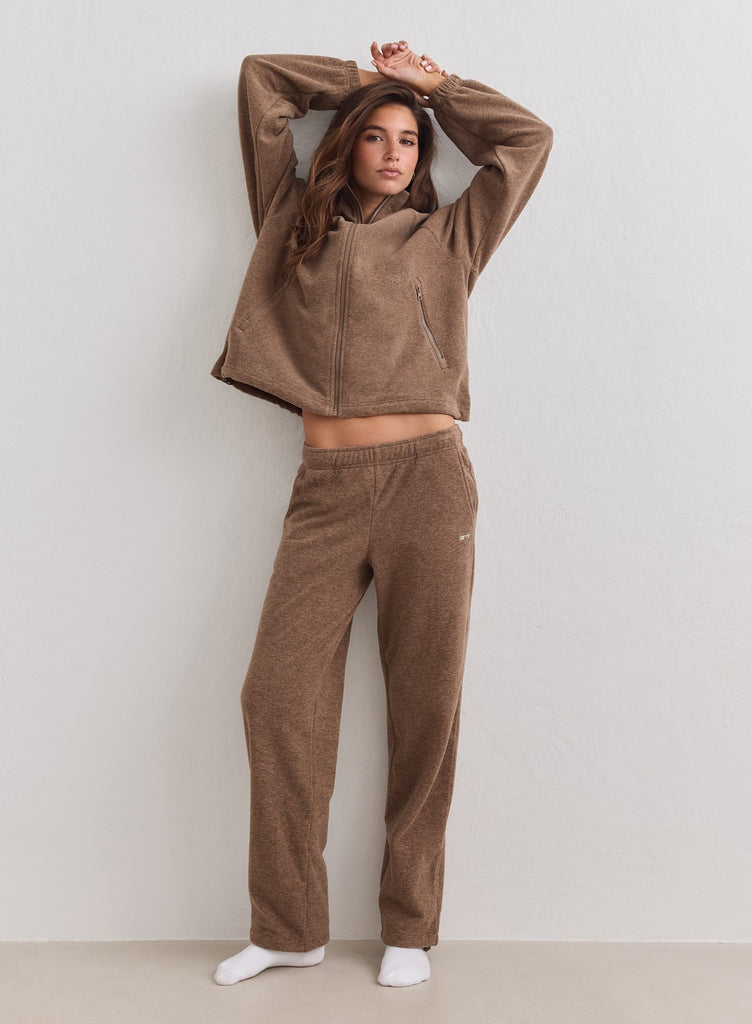 【L】ENNOY City Fleece (München brown) Hazelnut Fleece Pants – AIM'N EU