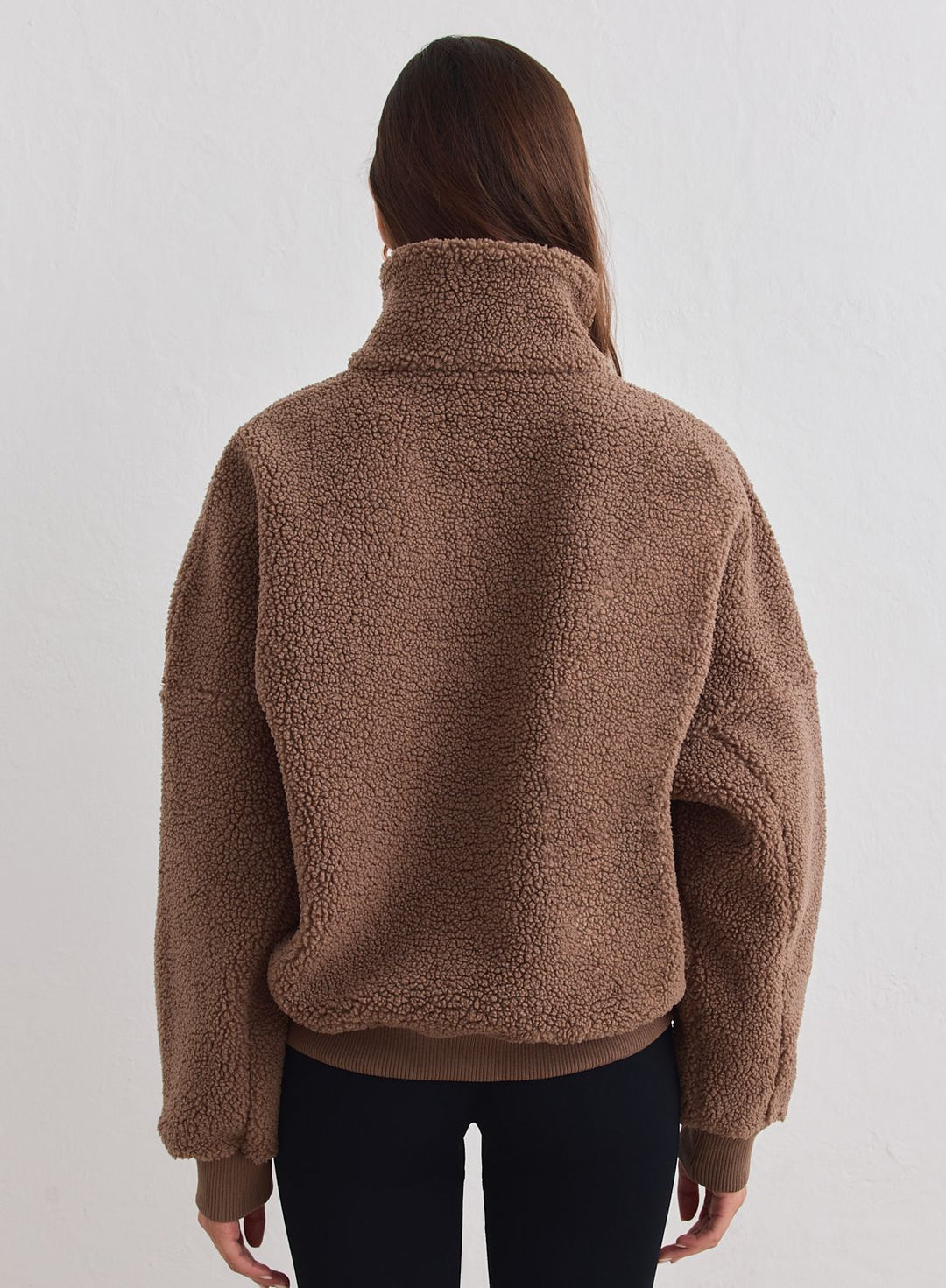 Hazelnut Pile Half Zip – AIM'N EU