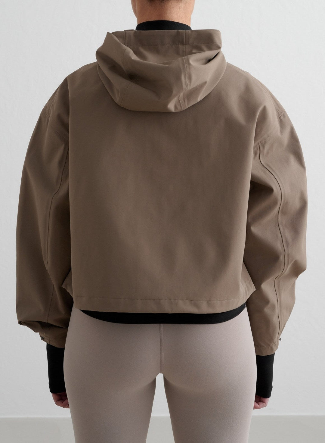 Nougat Cropped Waterproof Anorak – AIM'N EU