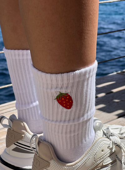 White Berry Socks